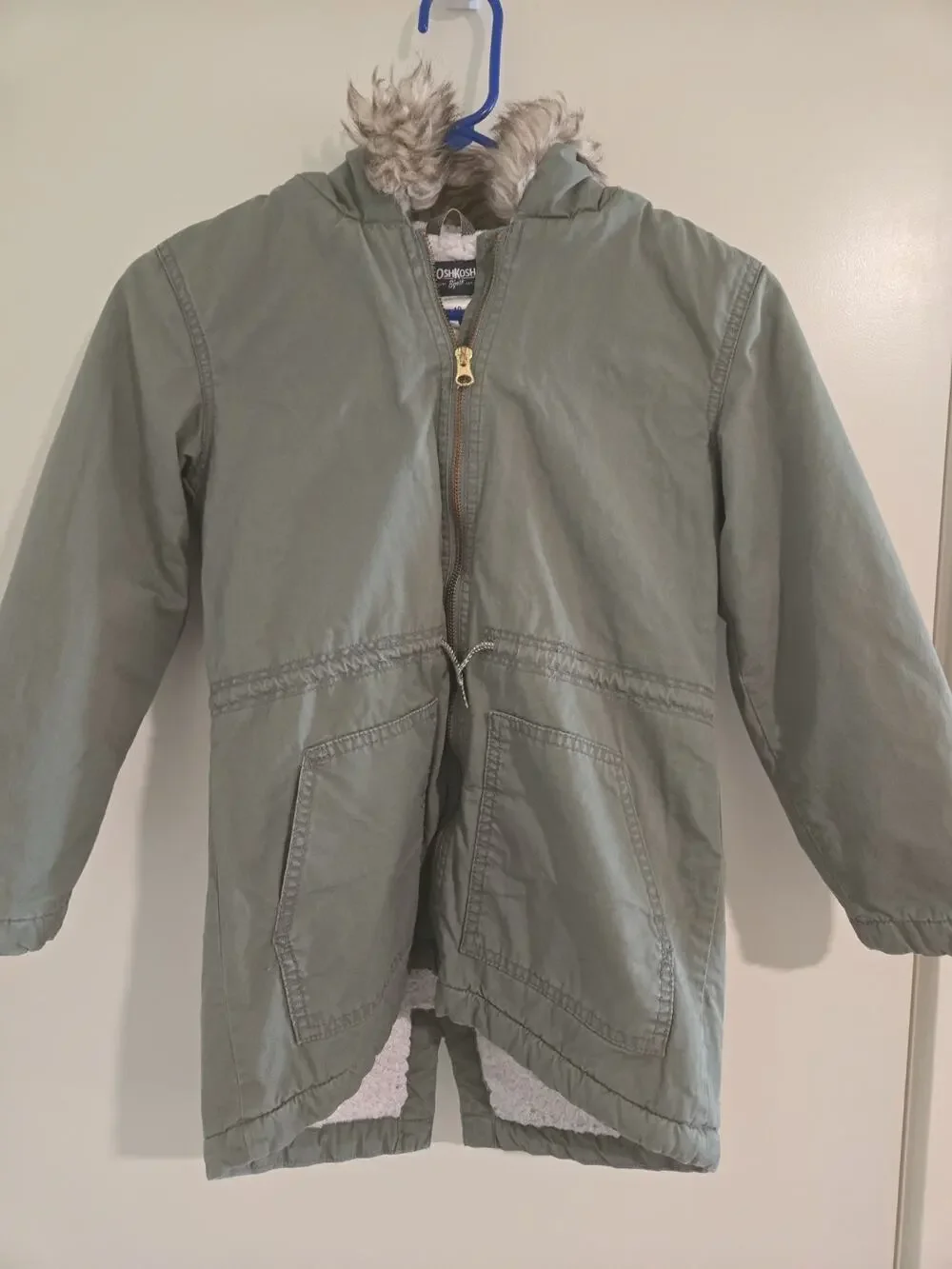Oshkosh Girl Jacket Green Size 10 Long Sleeves Full Zip